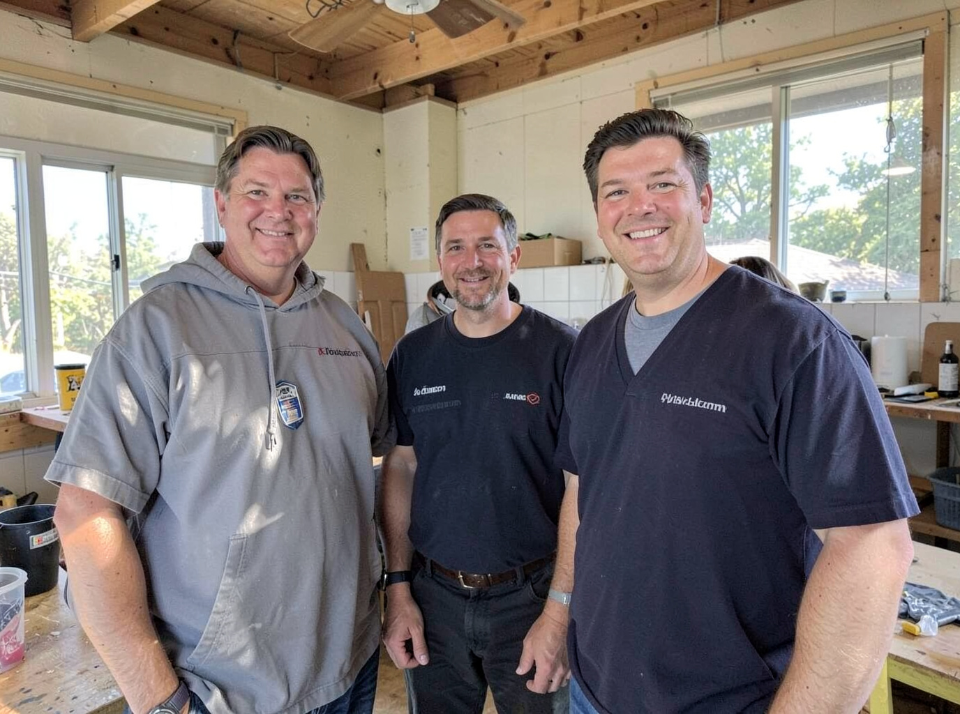 The Roofing Contractor Lafayette team at work in Lafayette
